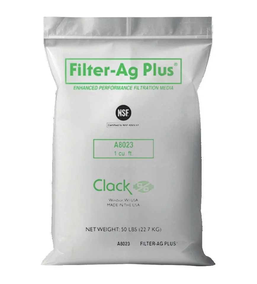 Заводський мішок Filter-Ag Plus A8023, 1 куб. фут, 22,7 кг, Clack Corporation, з відміткою NSF